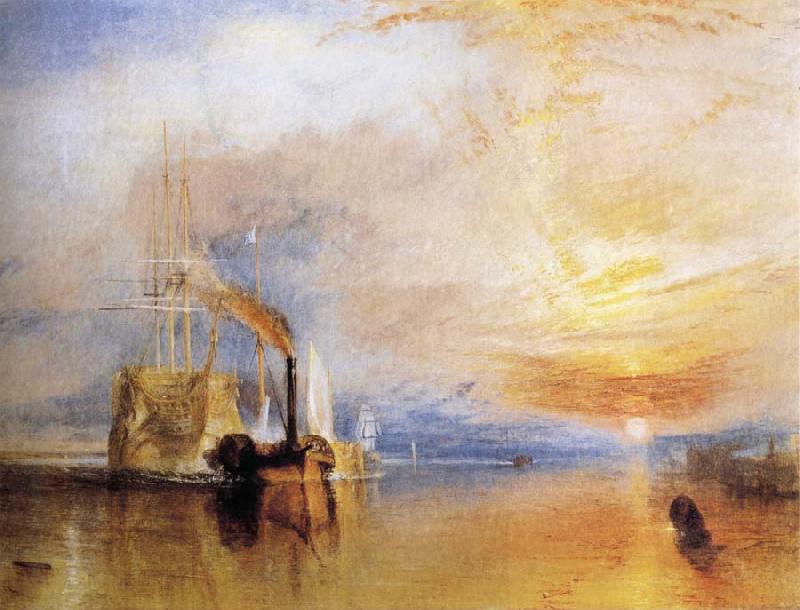 J.M.W. Turner The Fighting Temeraire Tugged to her Last Berth to be Broken Up China oil painting art